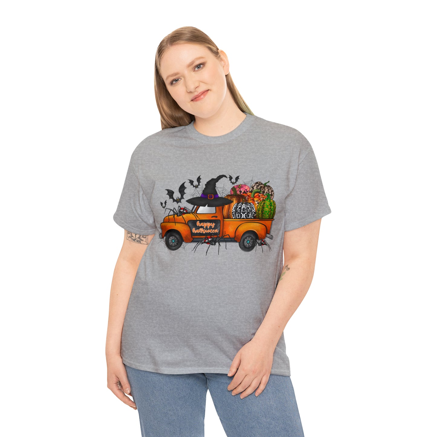 Halloween Truck | Unisex Heavy Cotton Tee
