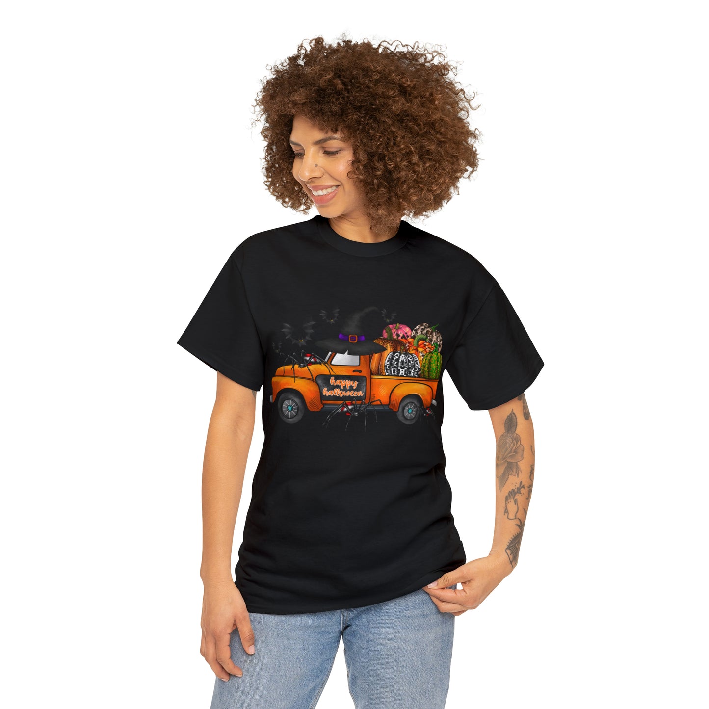 Halloween Truck | Unisex Heavy Cotton Tee