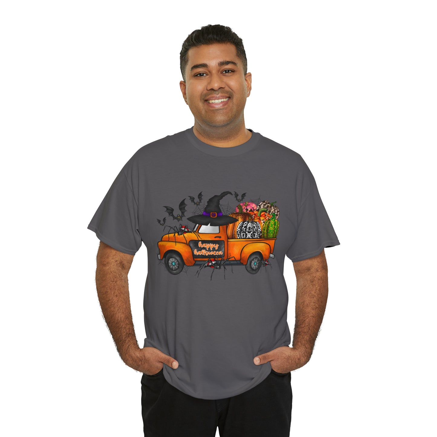 Halloween Truck | Unisex Heavy Cotton Tee