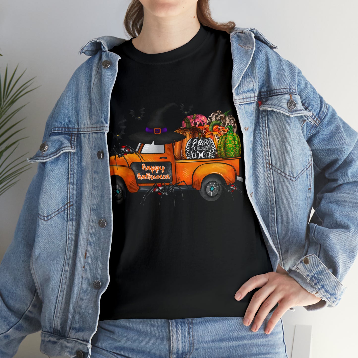 Halloween Truck | Unisex Heavy Cotton Tee