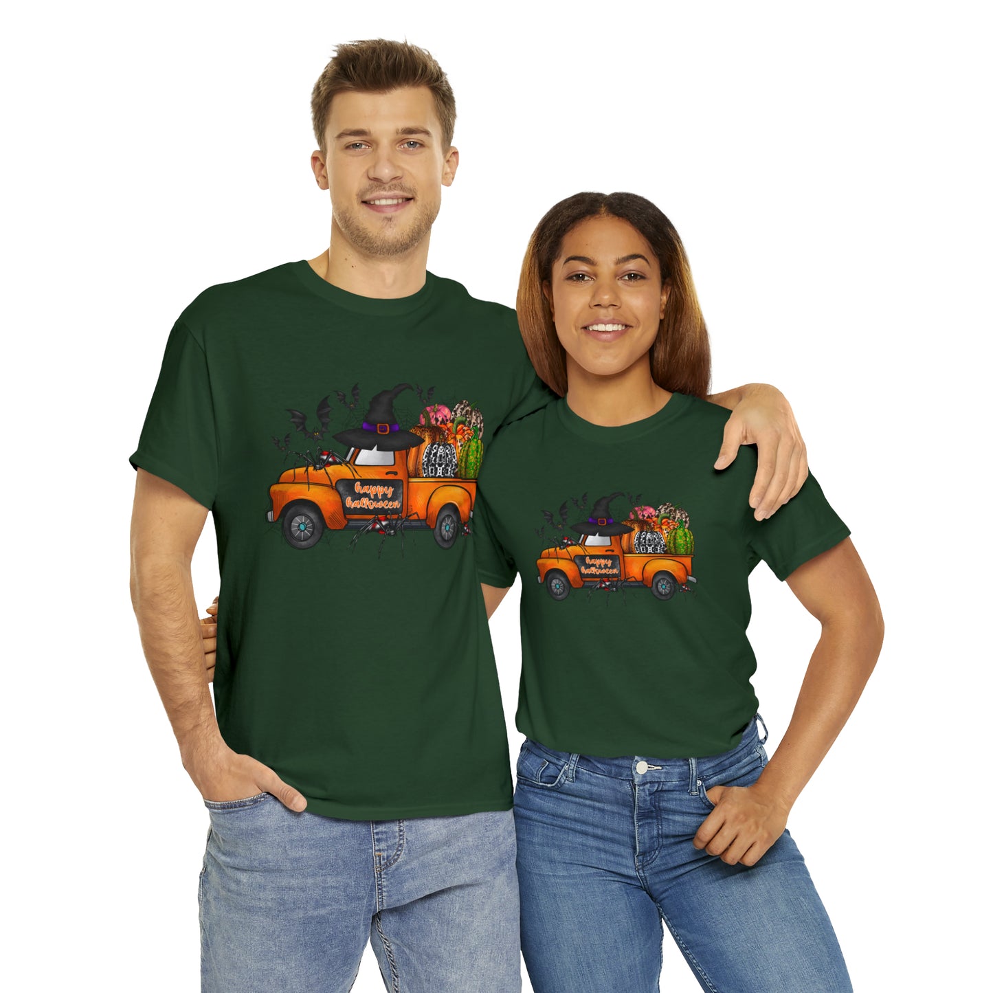 Halloween Truck | Unisex Heavy Cotton Tee