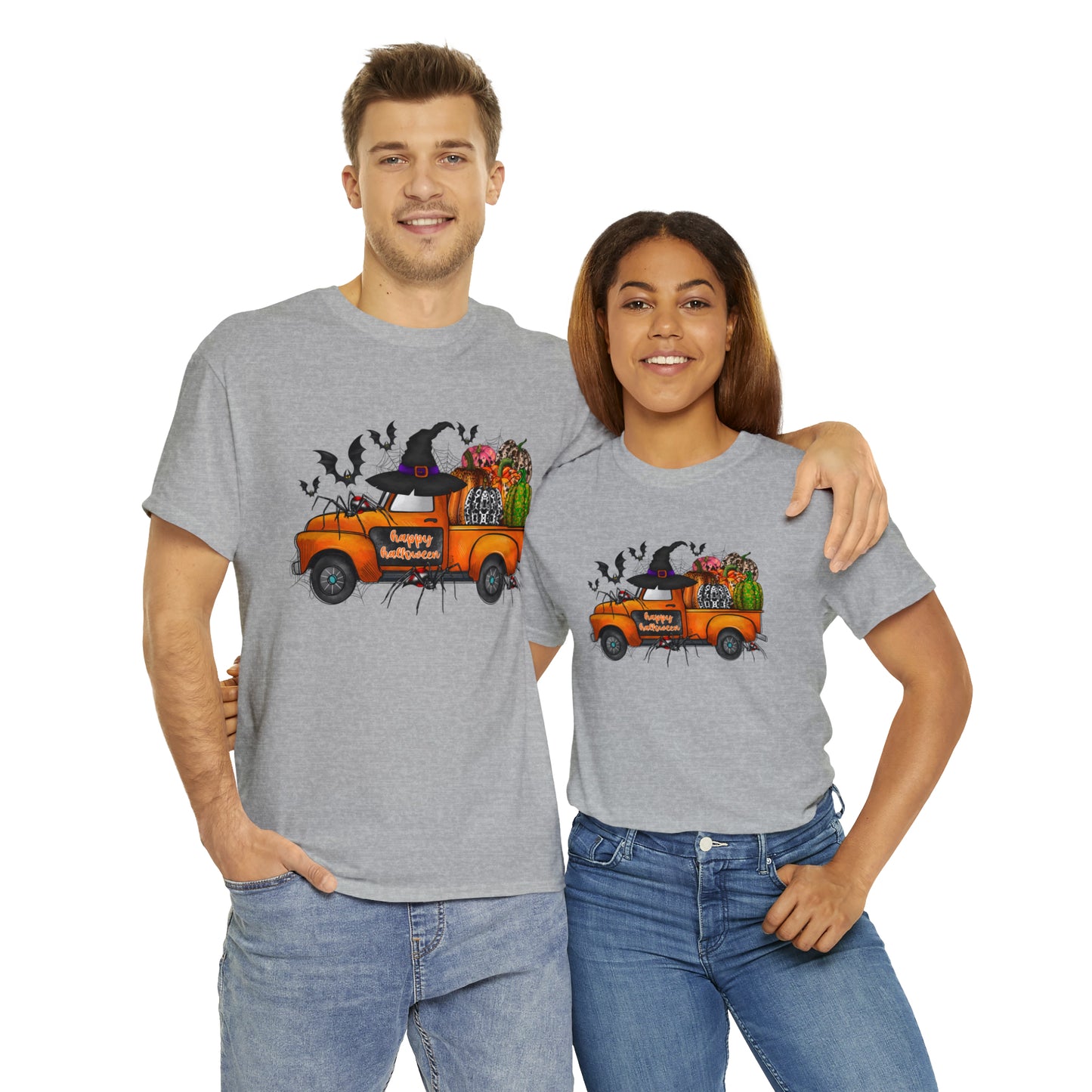 Halloween Truck | Unisex Heavy Cotton Tee