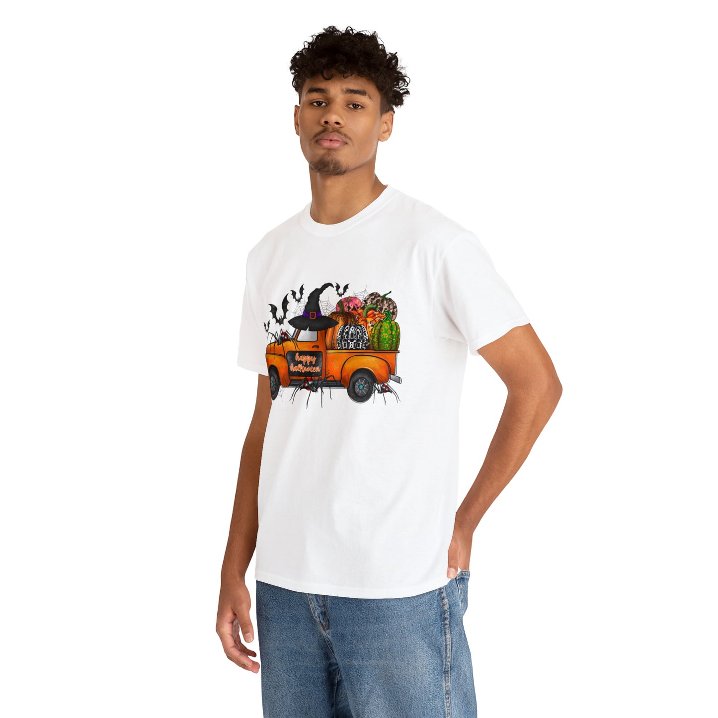 Halloween Truck | Unisex Heavy Cotton Tee