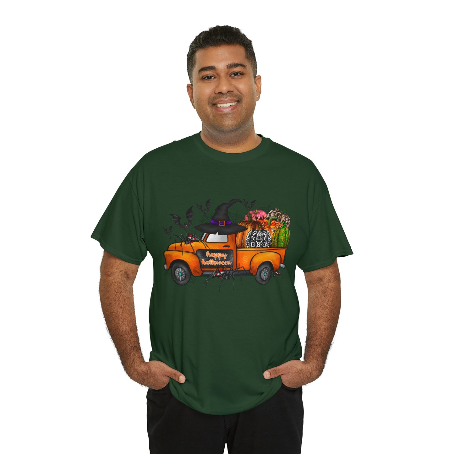 Halloween Truck | Unisex Heavy Cotton Tee