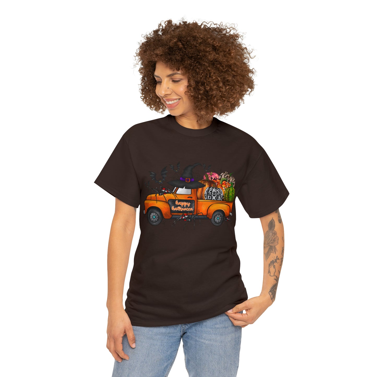 Halloween Truck | Unisex Heavy Cotton Tee