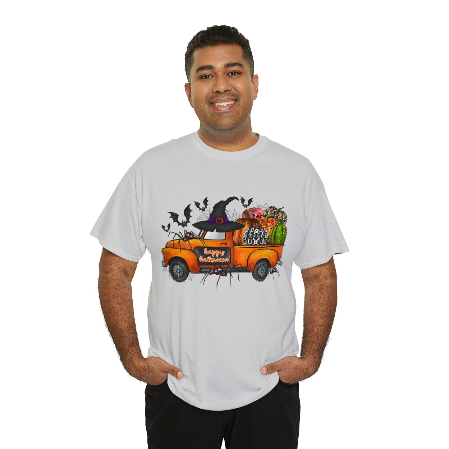 Halloween Truck | Unisex Heavy Cotton Tee