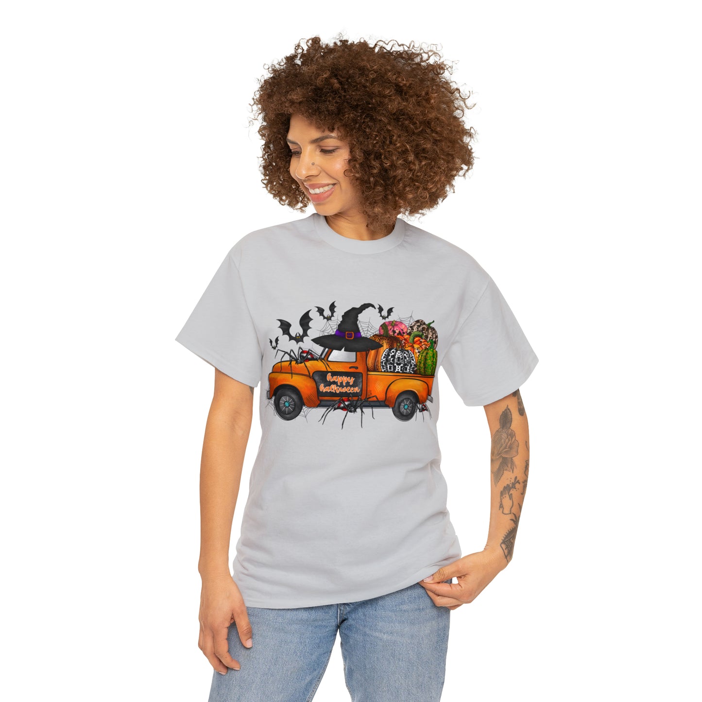 Halloween Truck | Unisex Heavy Cotton Tee