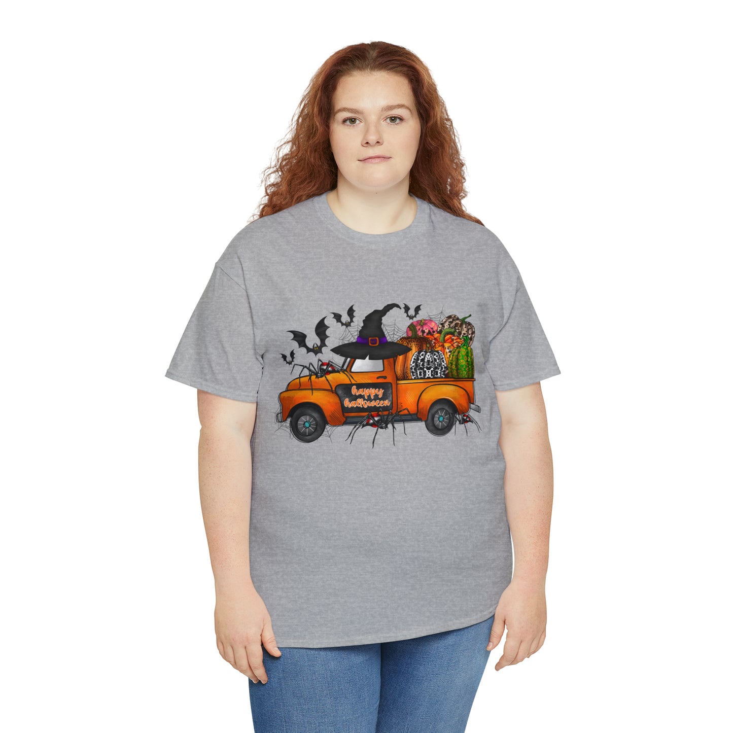 Halloween Truck | Unisex Heavy Cotton Tee