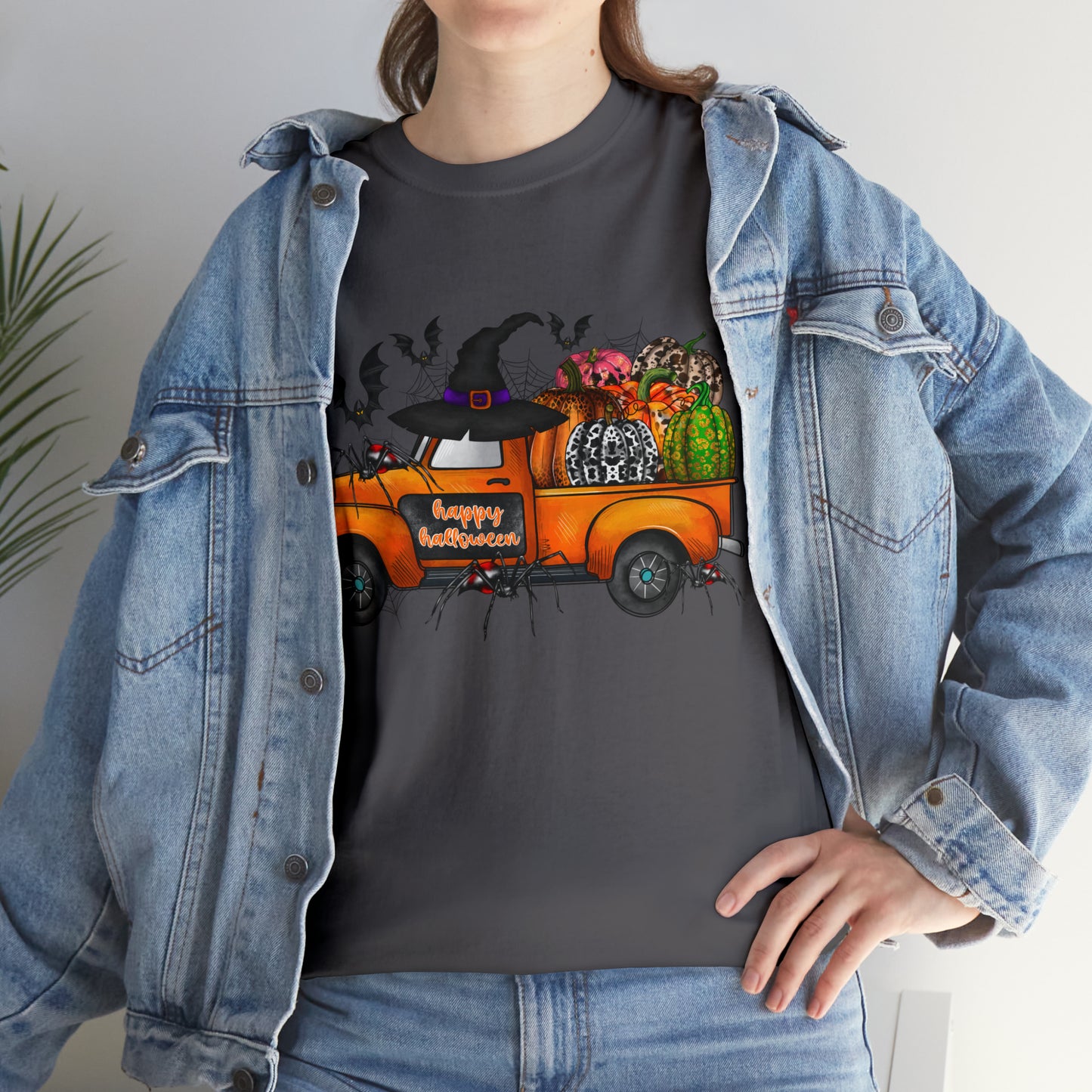 Halloween Truck | Unisex Heavy Cotton Tee