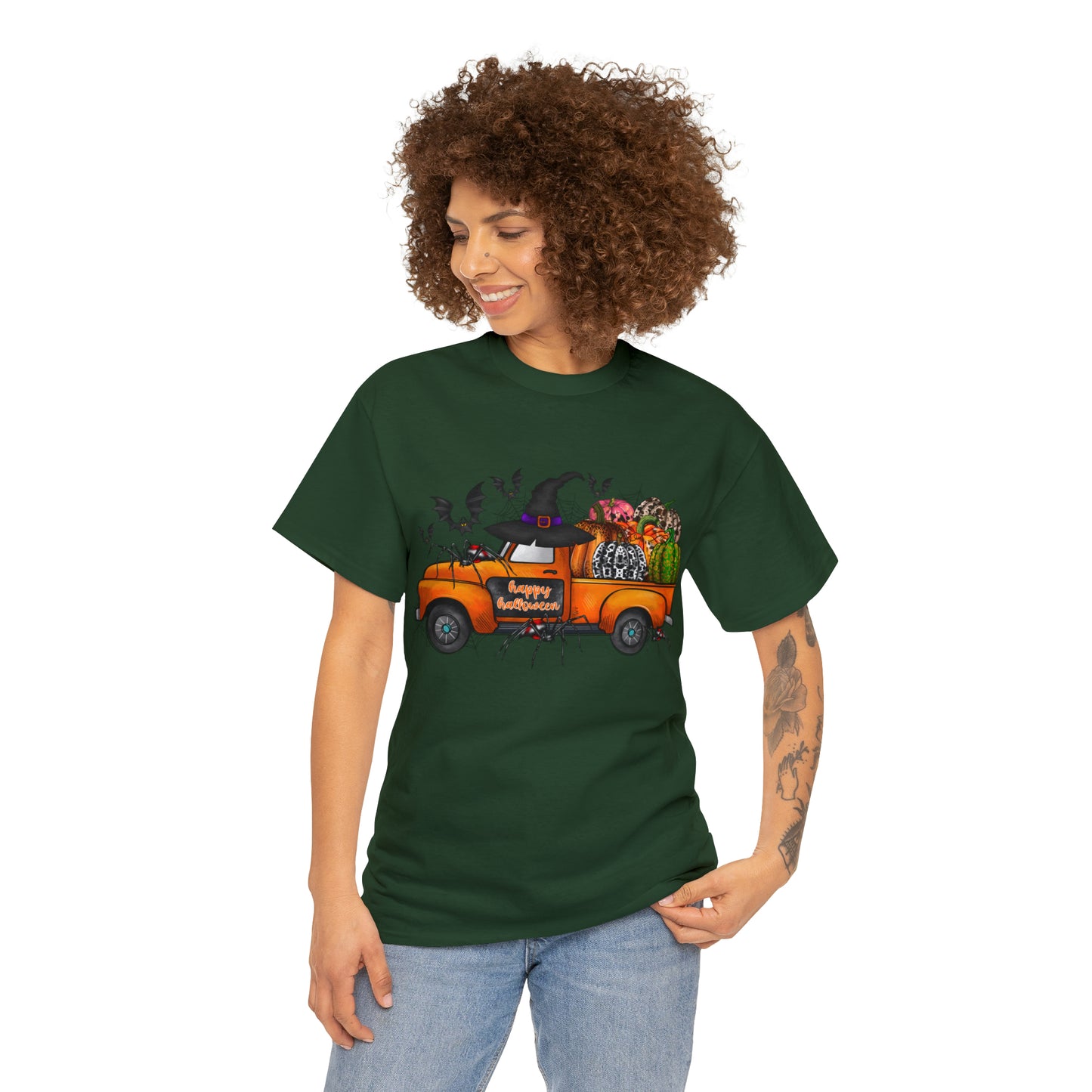 Halloween Truck | Unisex Heavy Cotton Tee