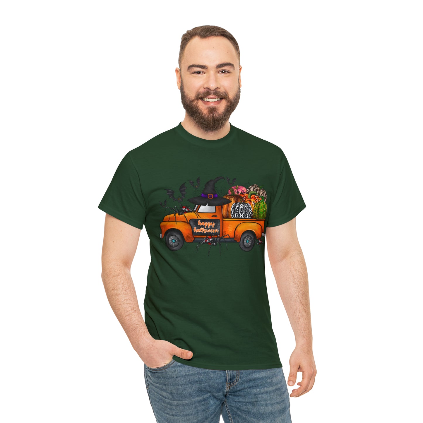 Halloween Truck | Unisex Heavy Cotton Tee
