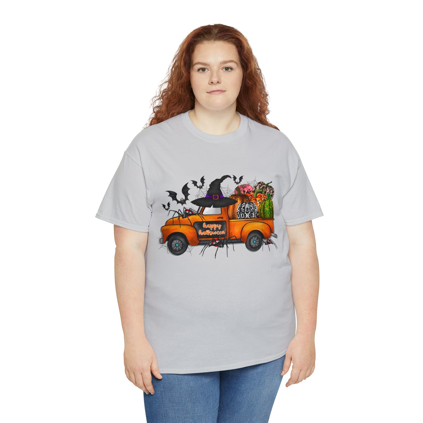 Halloween Truck | Unisex Heavy Cotton Tee