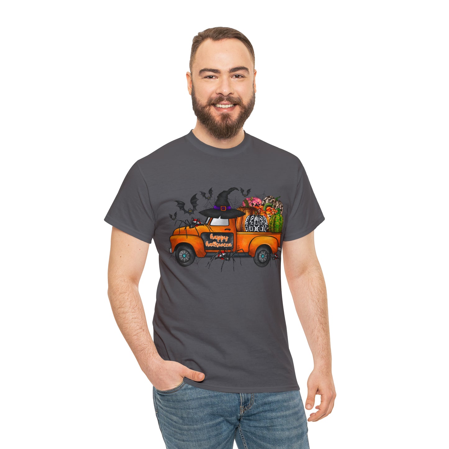 Halloween Truck | Unisex Heavy Cotton Tee