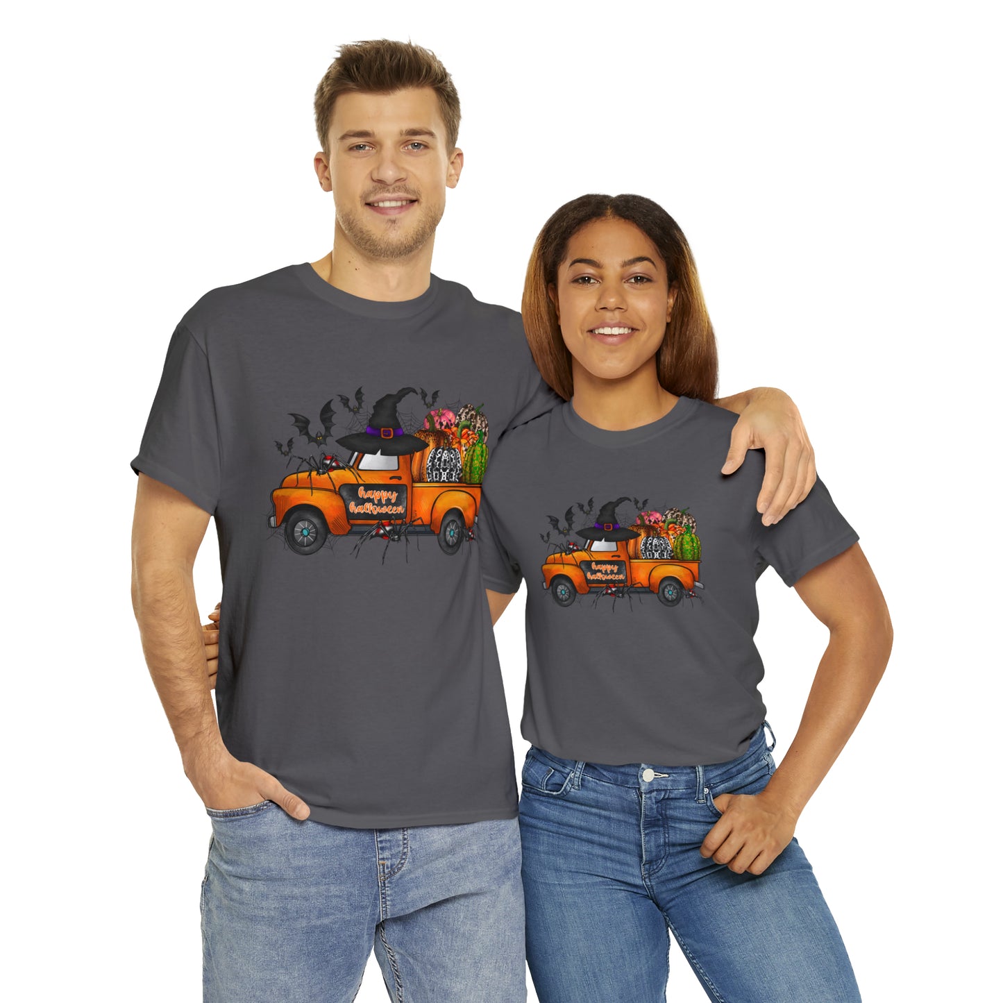 Halloween Truck | Unisex Heavy Cotton Tee