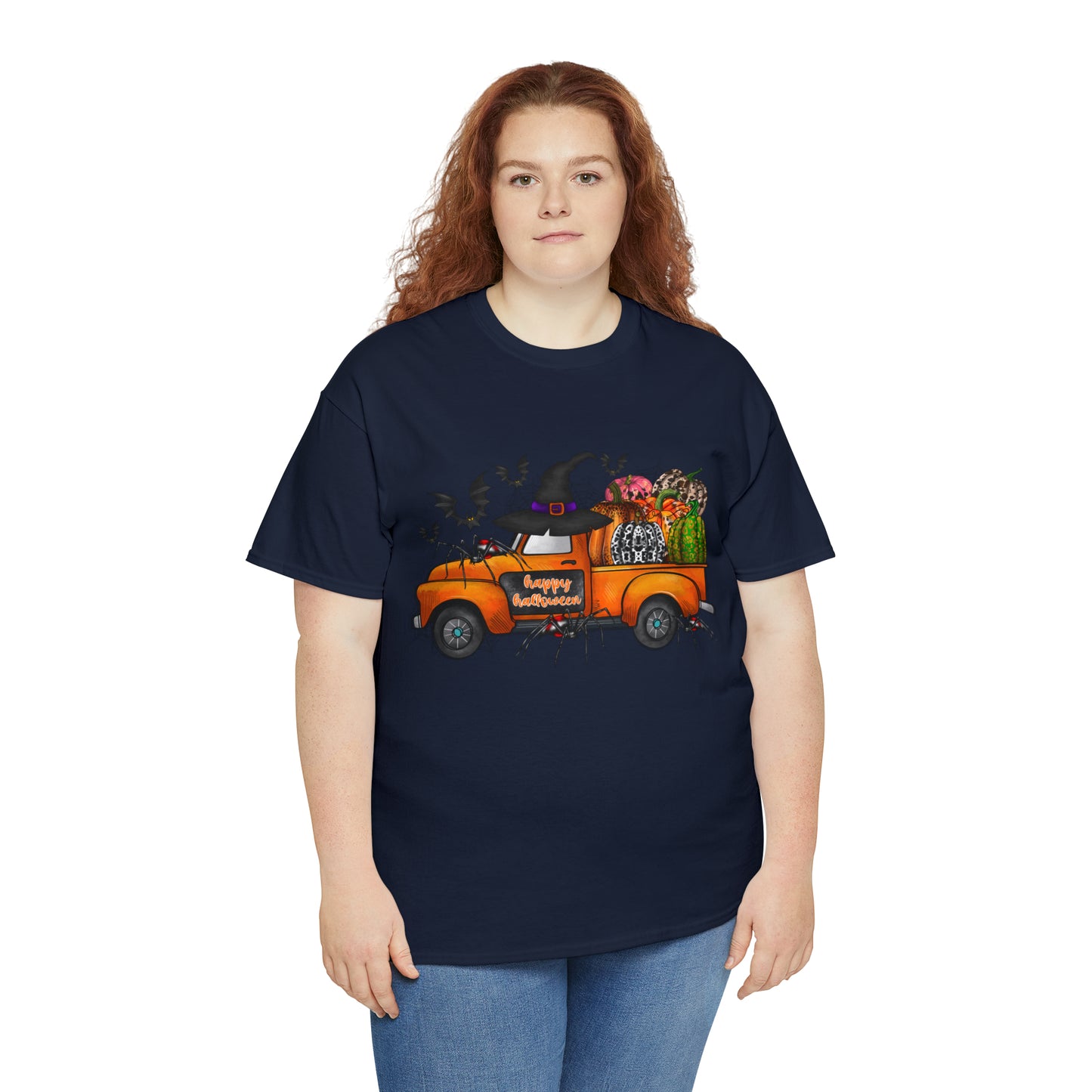 Halloween Truck | Unisex Heavy Cotton Tee