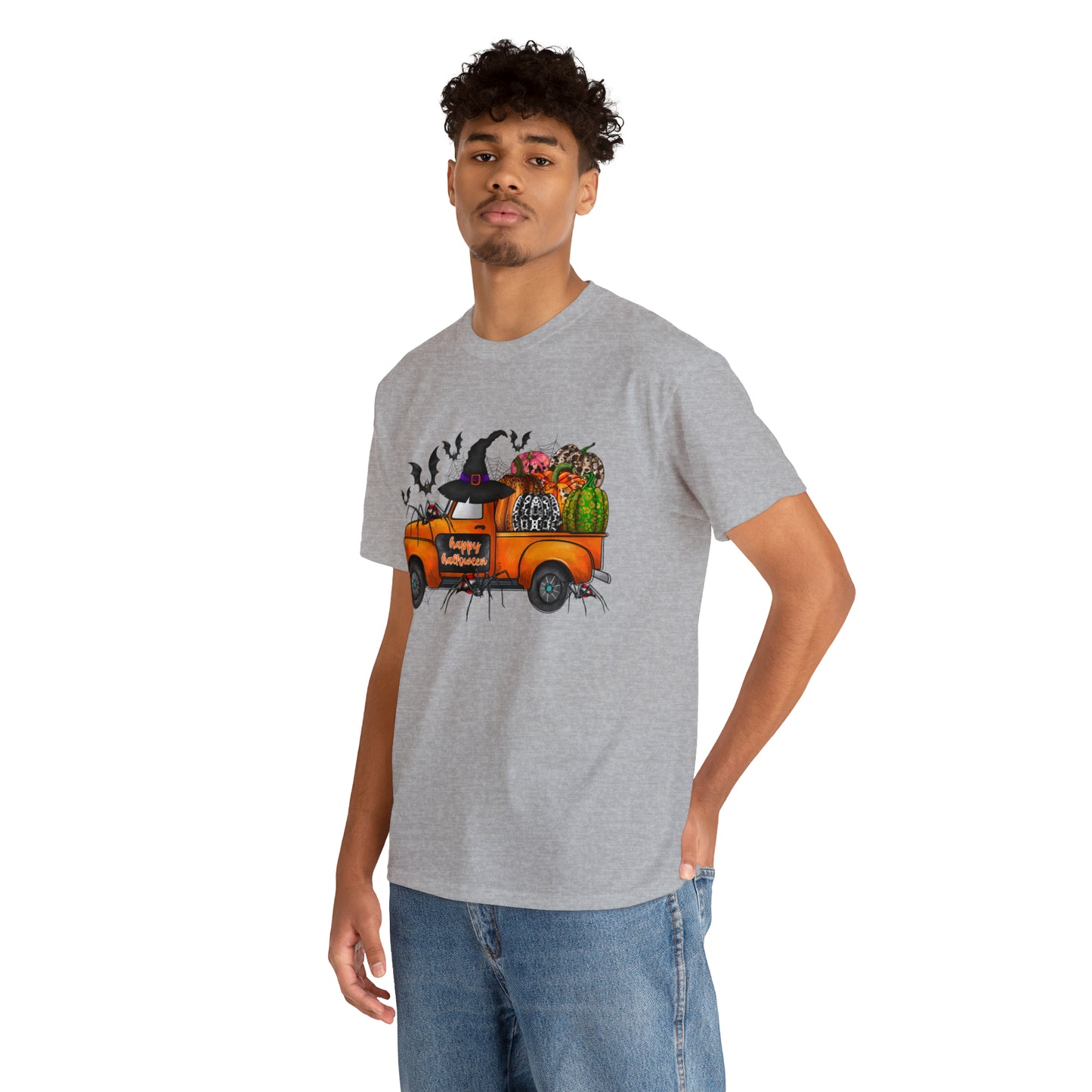 Halloween Truck | Unisex Heavy Cotton Tee