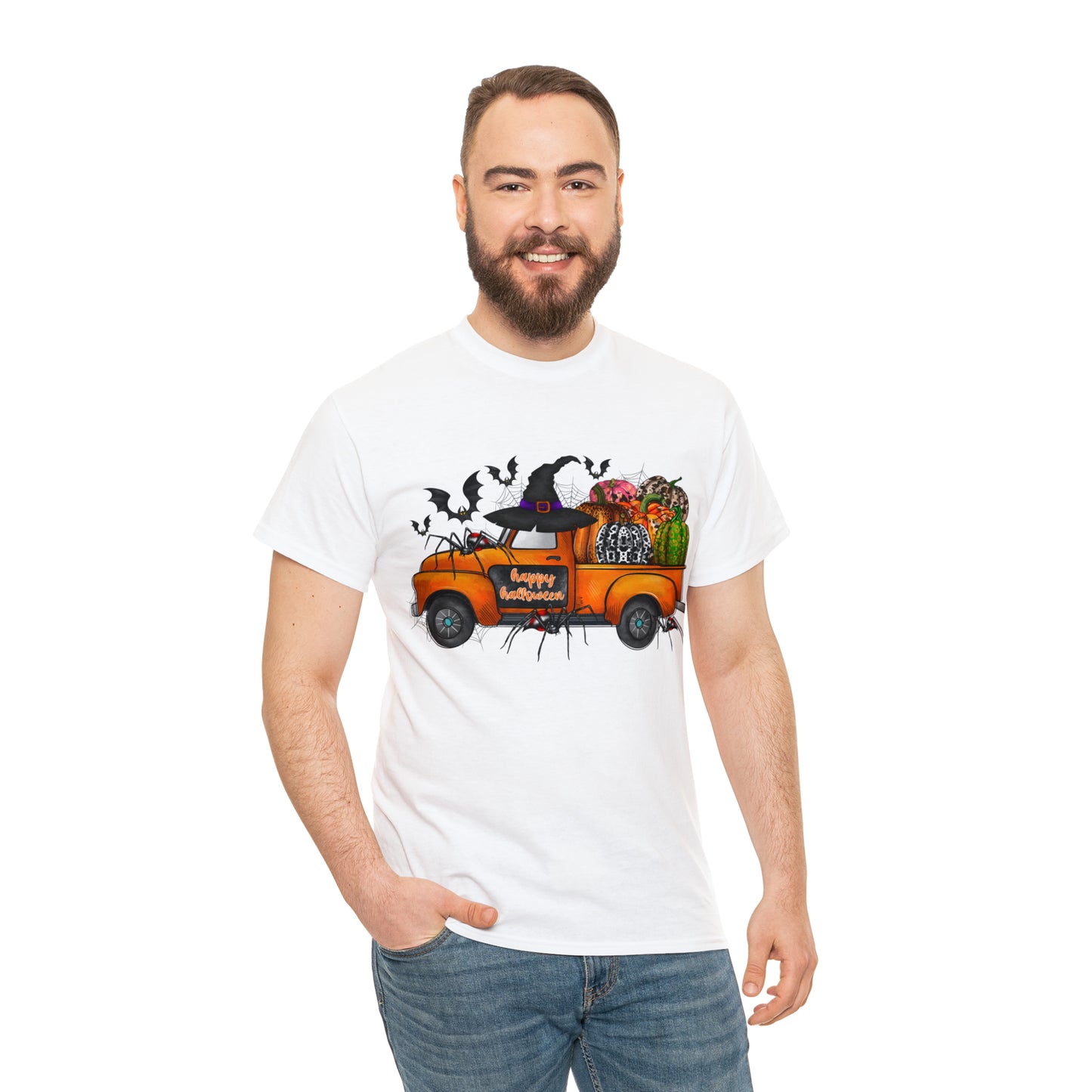 Halloween Truck | Unisex Heavy Cotton Tee