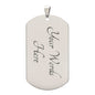 My Son | Here For You- Military Dog Tag Chain