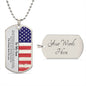 My Son | Here For You- Military Dog Tag Chain