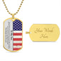 My Son | Here For You- Military Dog Tag Chain