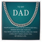 My Dad | Your Guiding Hand - Cuban Link Chain