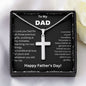 My Dad | Happy Fathers Day - Steel Cross Necklace