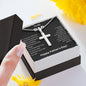 My Dad | Happy Fathers Day - Steel Cross Necklace