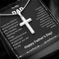 My Dad | Happy Fathers Day - Steel Cross Necklace