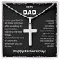 My Dad | Happy Fathers Day - Steel Cross Necklace
