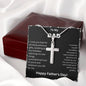 My Dad | Happy Fathers Day - Steel Cross Necklace