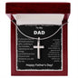 My Dad | Happy Fathers Day - Steel Cross Necklace