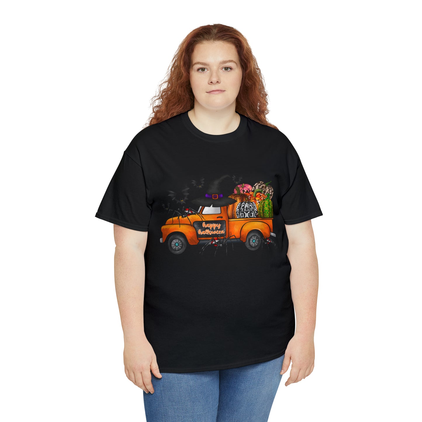 Halloween Truck | Unisex Heavy Cotton Tee