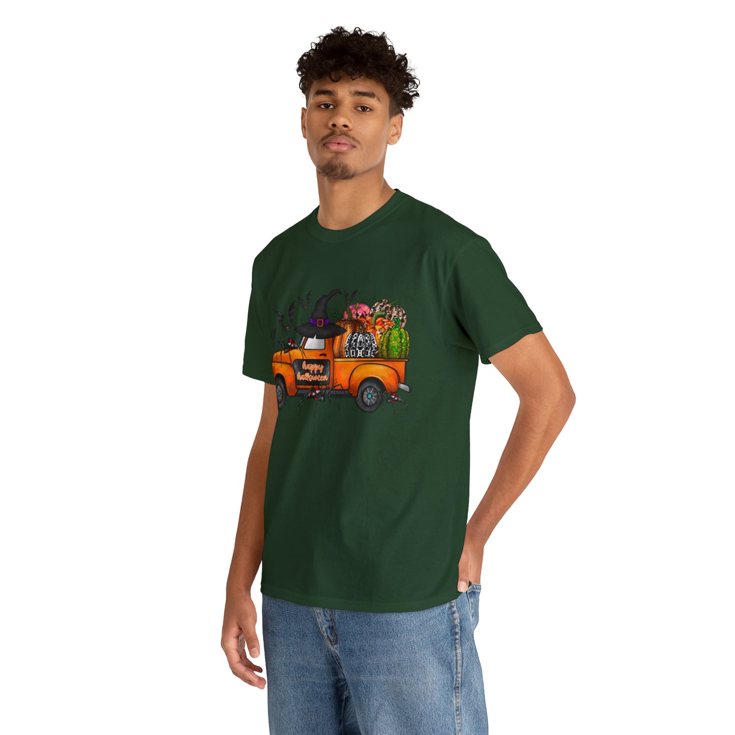 Halloween Truck | Unisex Heavy Cotton Tee