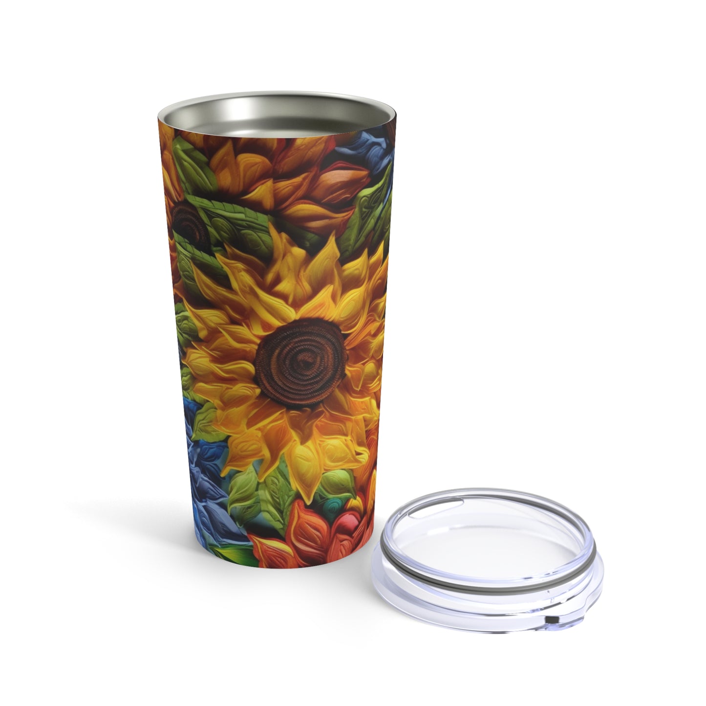 3D Colorful Sunflower | Tumbler 20oz