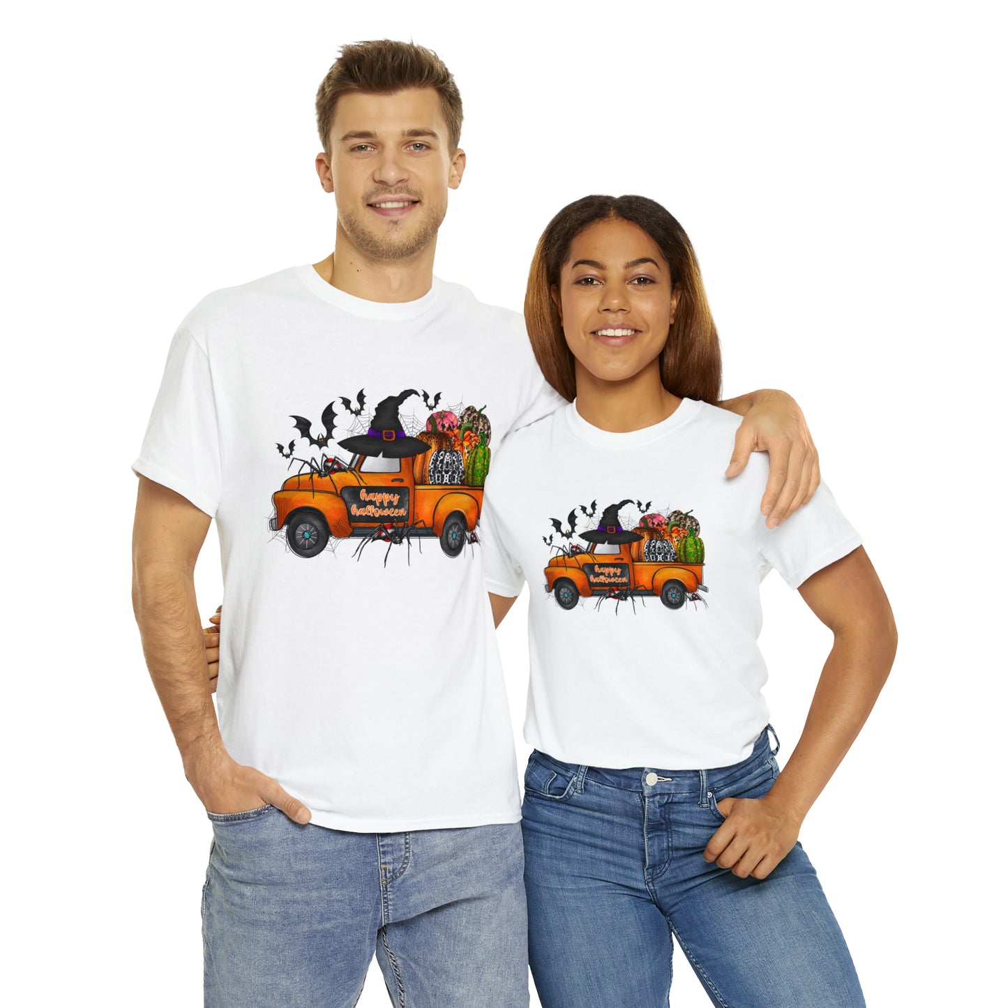 Halloween Truck | Unisex Heavy Cotton Tee