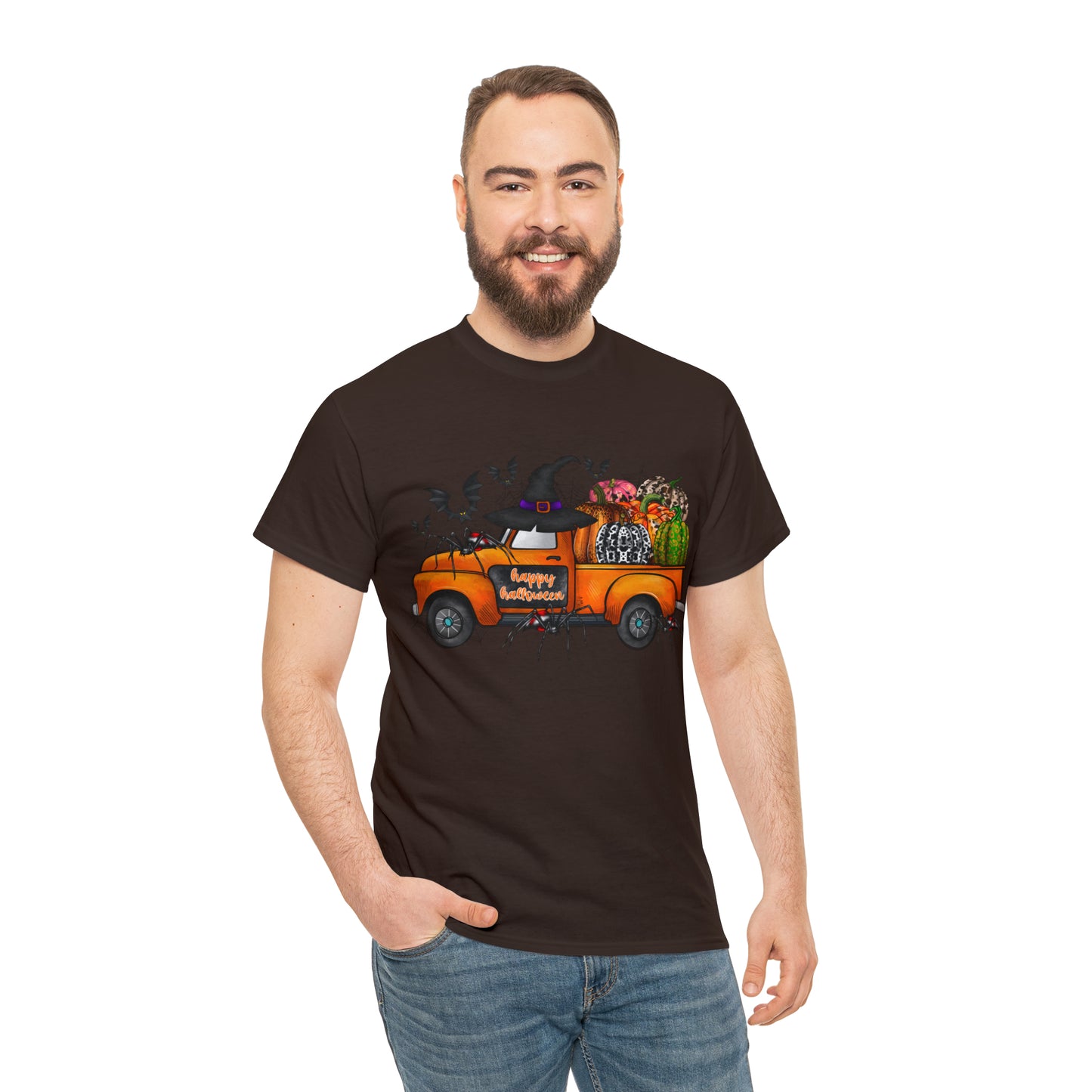 Halloween Truck | Unisex Heavy Cotton Tee