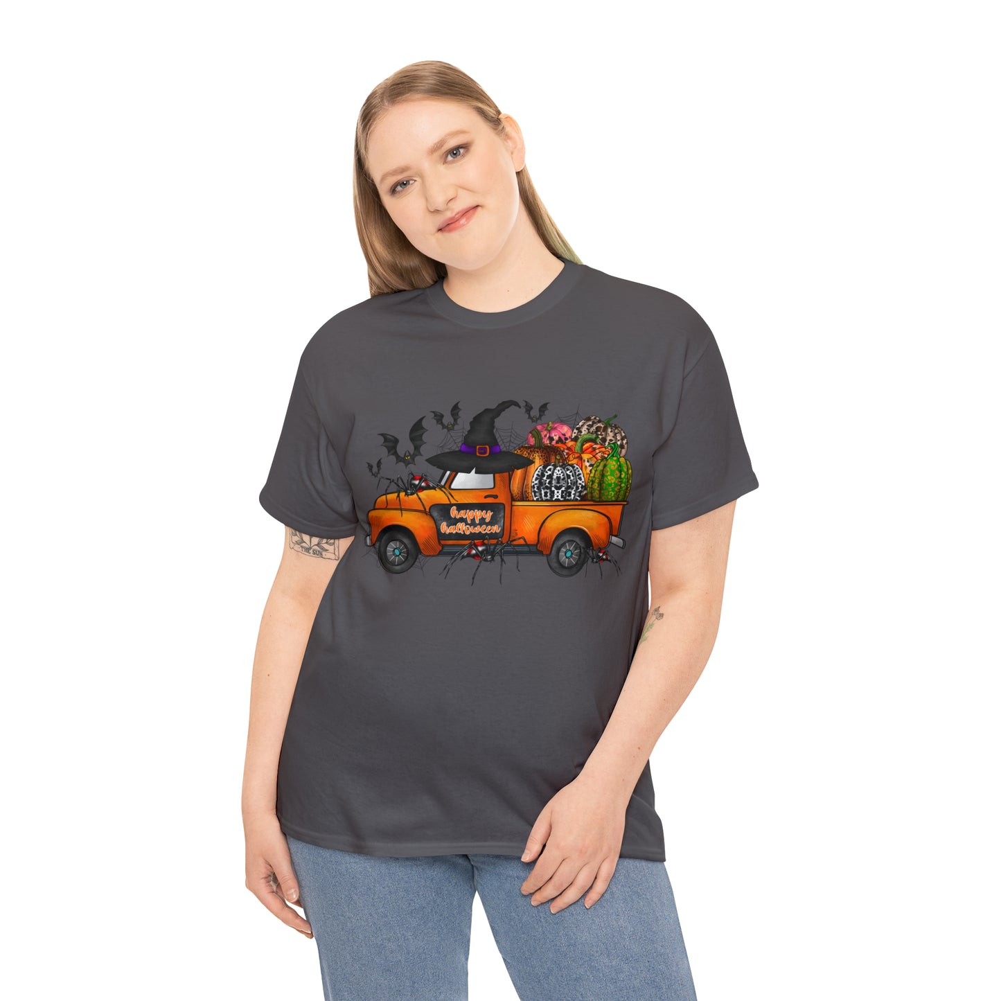 Halloween Truck | Unisex Heavy Cotton Tee