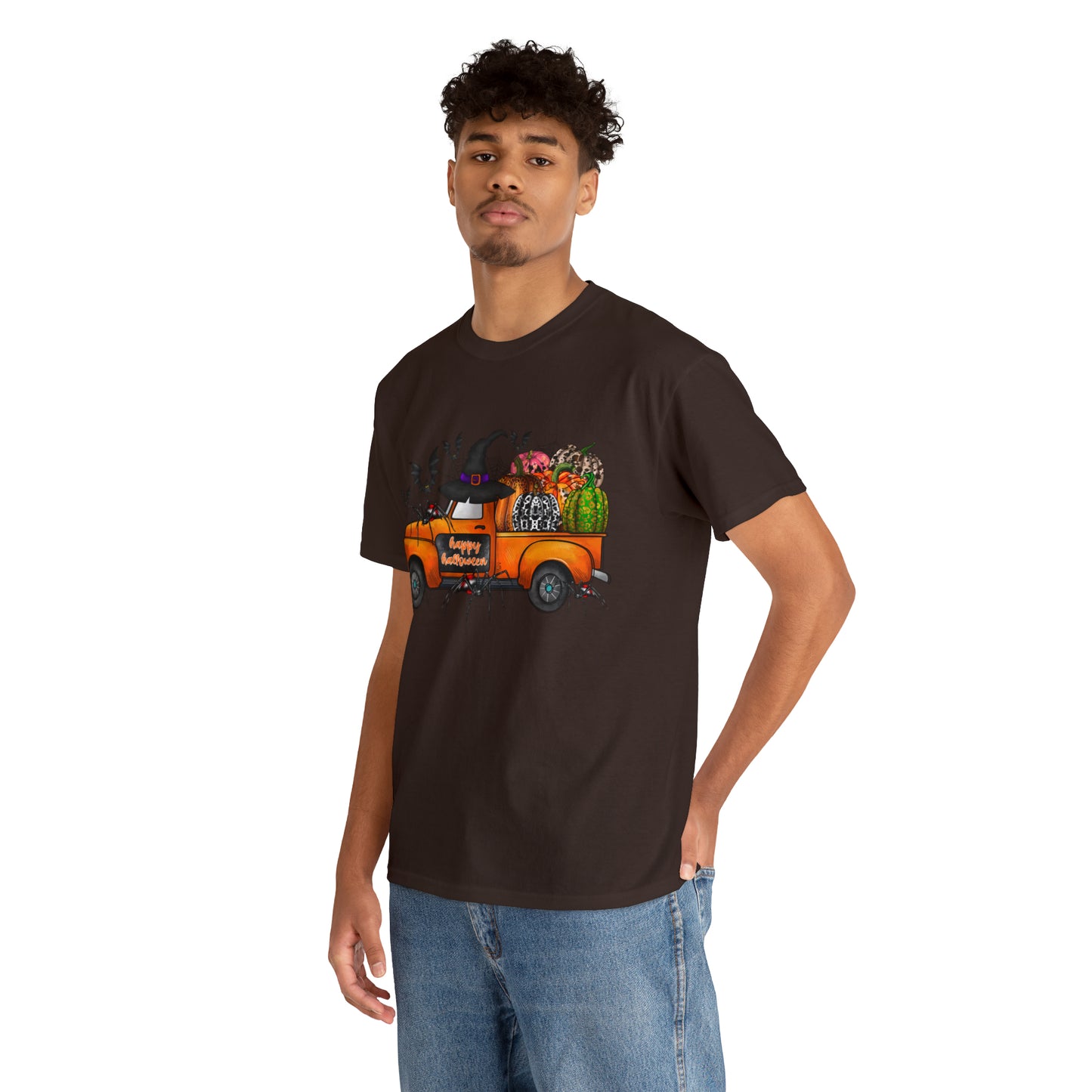 Halloween Truck | Unisex Heavy Cotton Tee