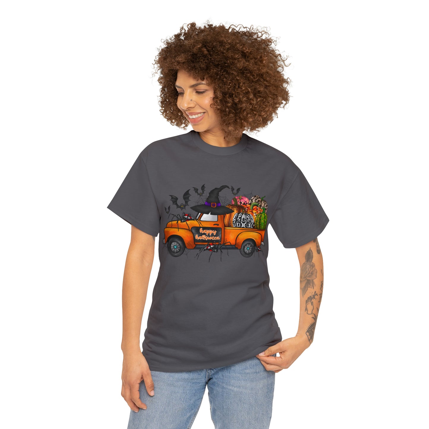 Halloween Truck | Unisex Heavy Cotton Tee