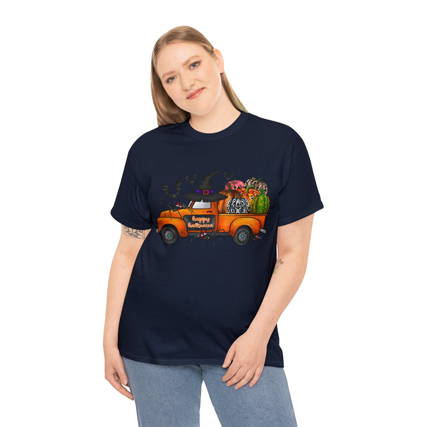 Halloween Truck | Unisex Heavy Cotton Tee