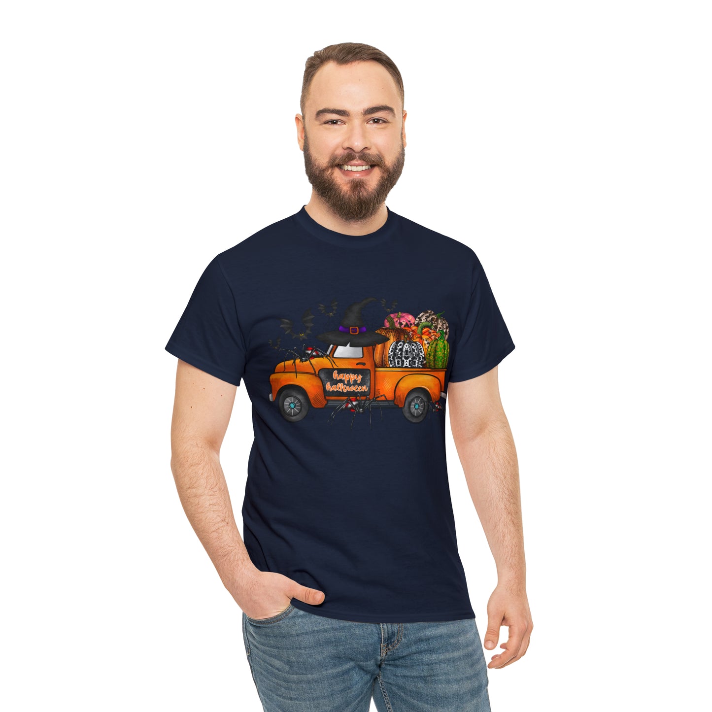 Halloween Truck | Unisex Heavy Cotton Tee