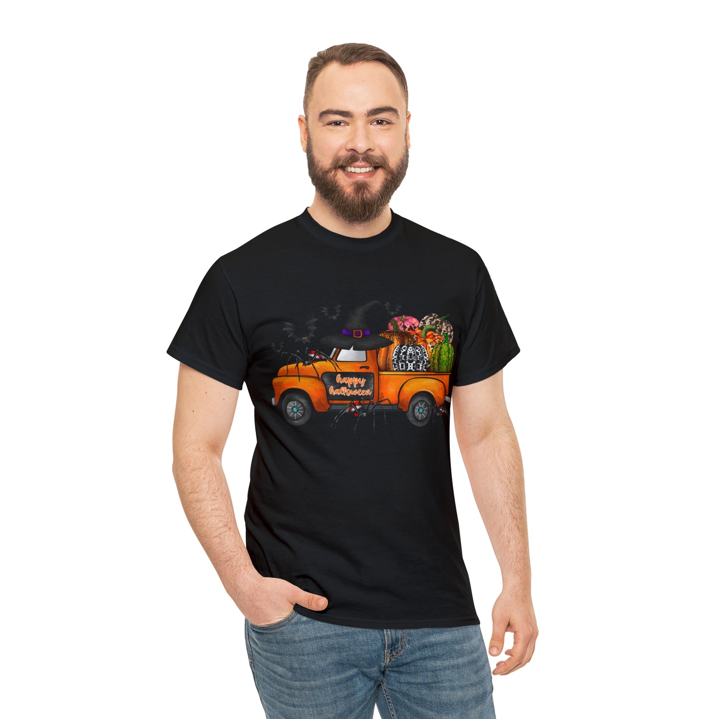 Halloween Truck | Unisex Heavy Cotton Tee