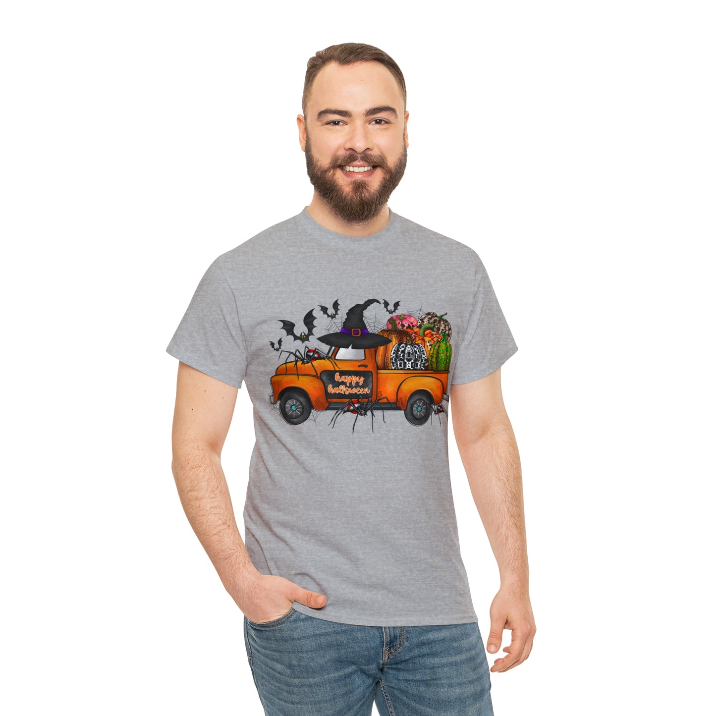 Halloween Truck | Unisex Heavy Cotton Tee