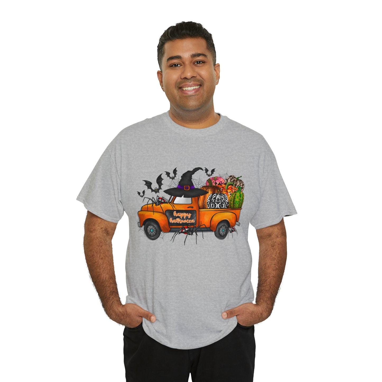 Halloween Truck | Unisex Heavy Cotton Tee