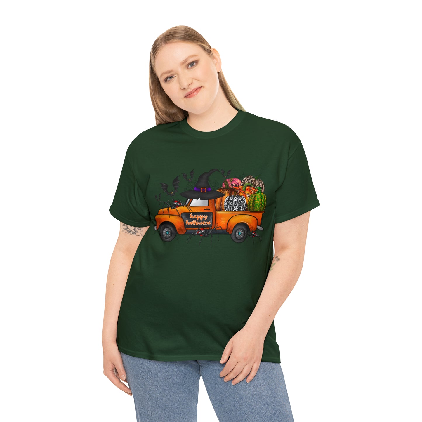 Halloween Truck | Unisex Heavy Cotton Tee