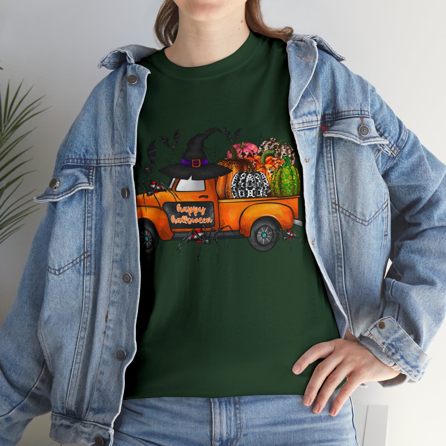 Halloween Truck | Unisex Heavy Cotton Tee