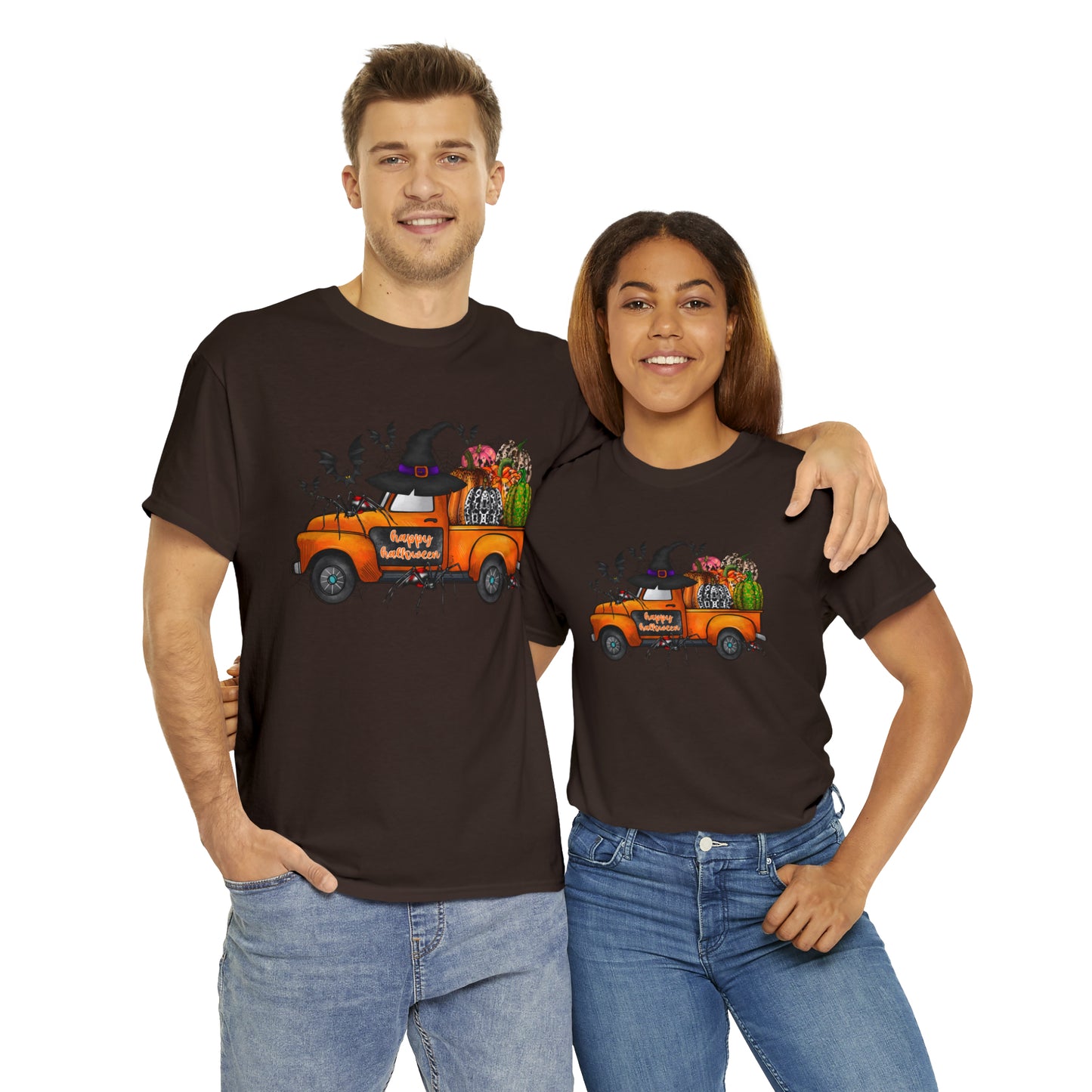 Halloween Truck | Unisex Heavy Cotton Tee
