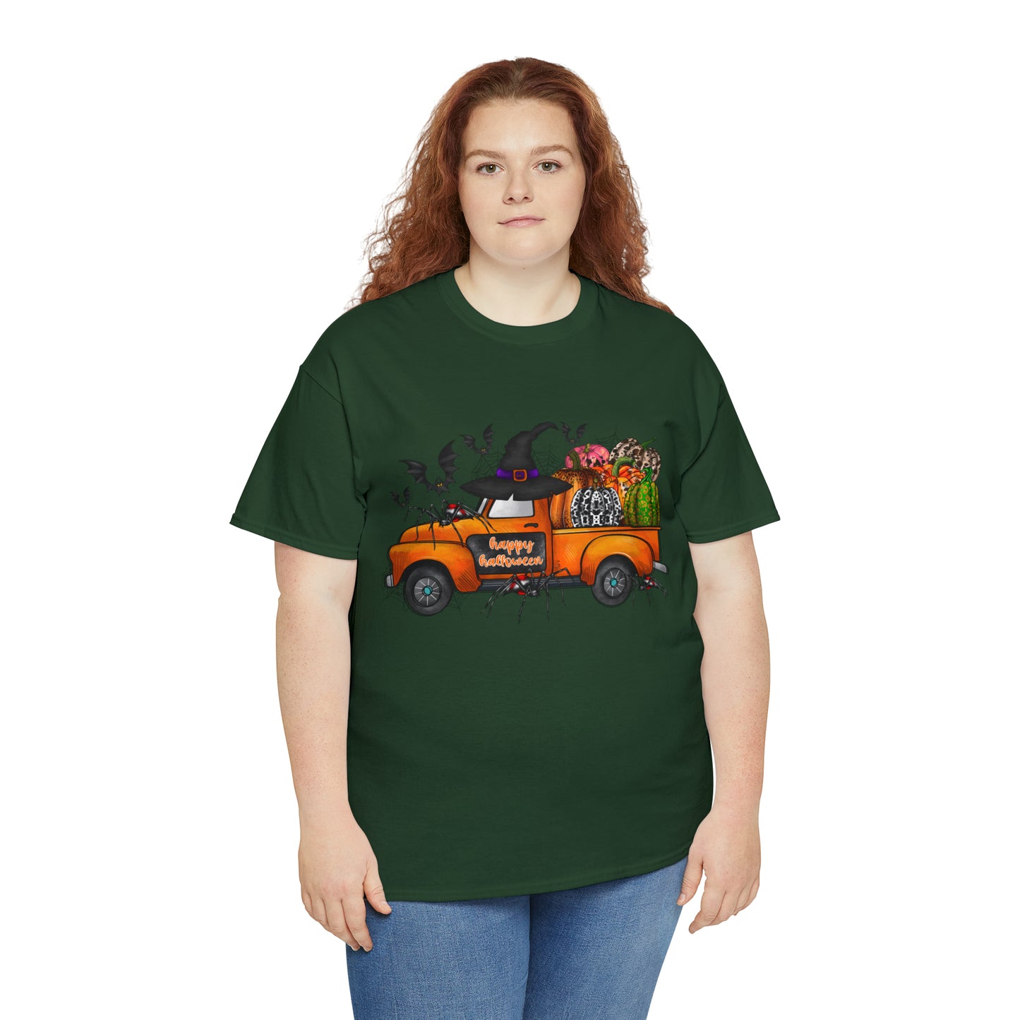 Halloween Truck | Unisex Heavy Cotton Tee