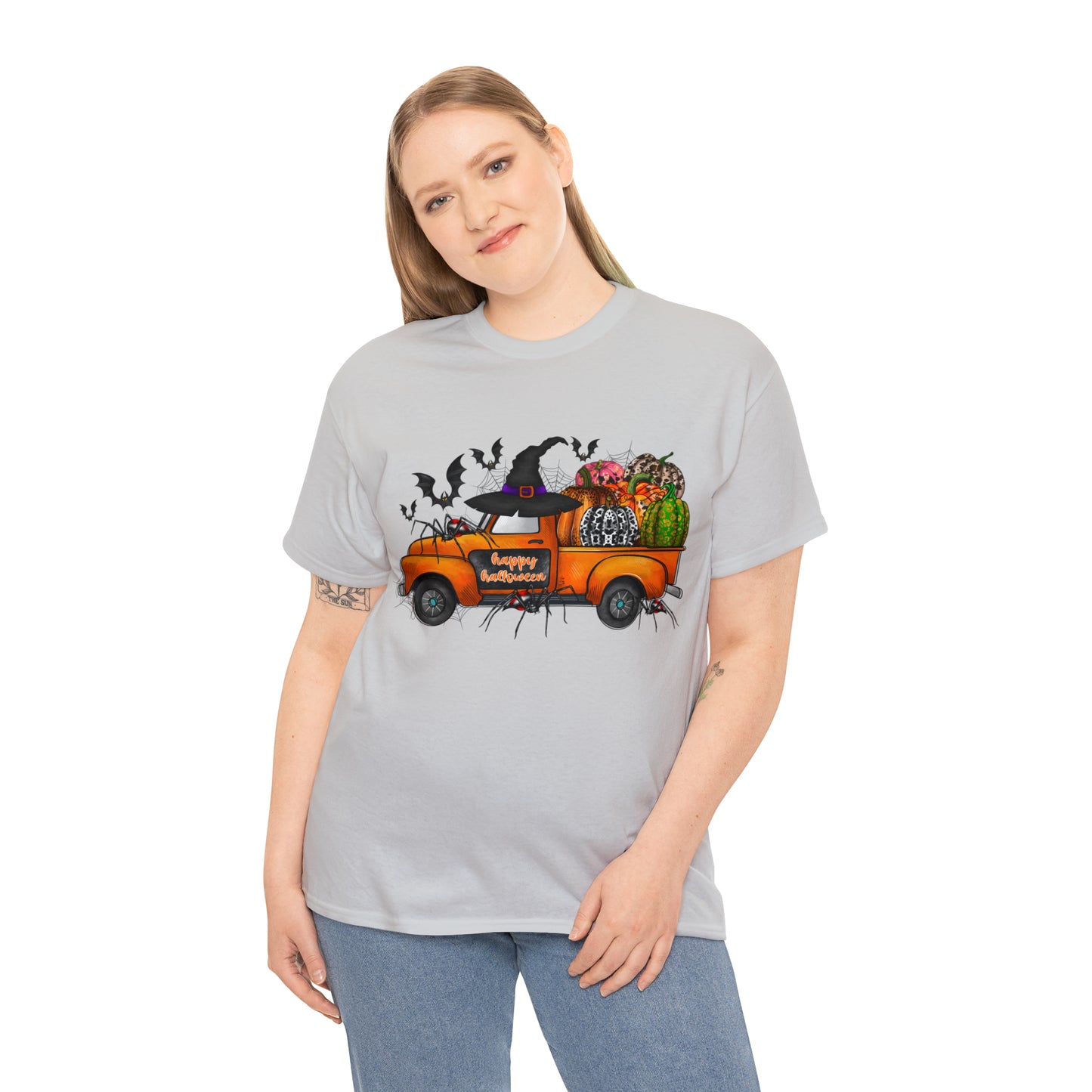 Halloween Truck | Unisex Heavy Cotton Tee