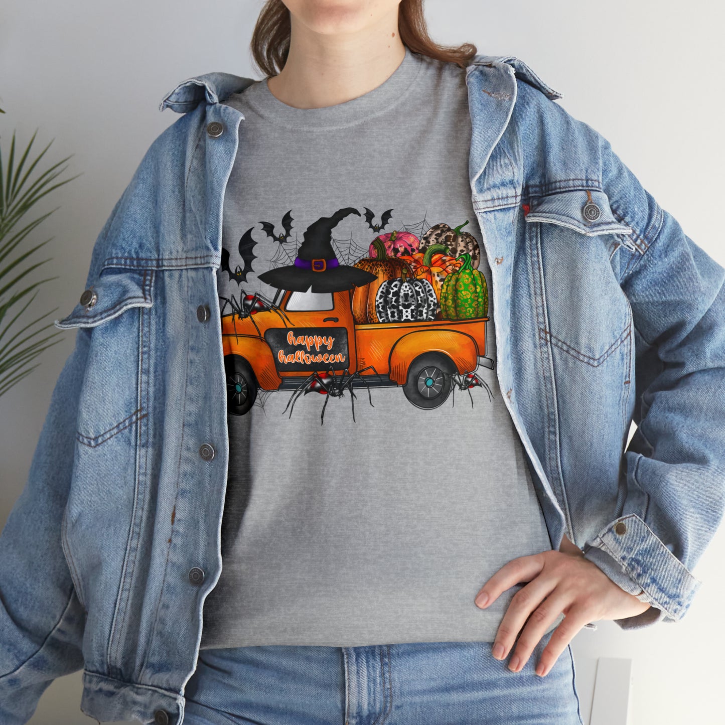 Halloween Truck | Unisex Heavy Cotton Tee